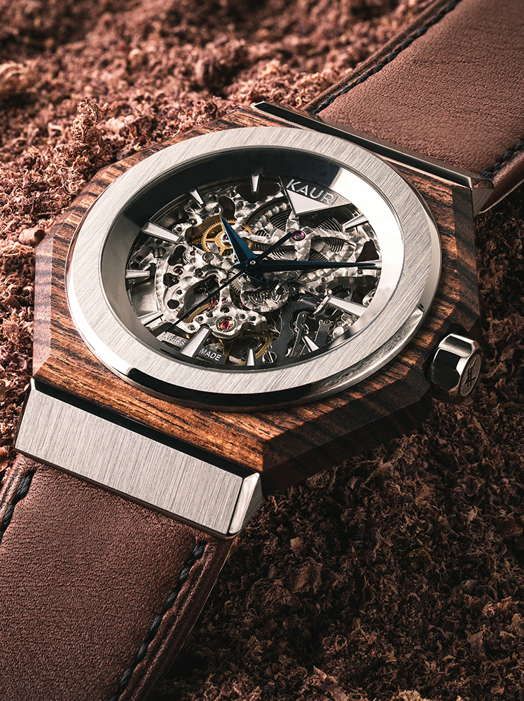 KAURI - Montre automatique Suisse Bois de violette